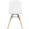 Buy Dining chair with natural wood legs – Modern style and functionality - Beni White 61792 - in the EU