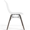 Buy Dining chair with dark wood legs – Modern style and functionality - Larof White 61793 home delivery