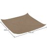 Buy Coconut fiber awning 3x3M - 100 % Natural shade sail Beige 61798 - in the EU