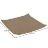 Buy Coconut fiber awning 3x3M - 100 % Natural shade sail Beige 61798 - in the EU