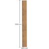 Buy Coconut fiber awning 10x2M - 100 % Natural shade sail Beige 61803 home delivery