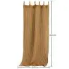 Buy Shade Curtain Awning Coconut Fiber 2.1x2.0M – 100% Natural Shade Sail Beige 61808 in the Europe
