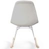 Buy Rocking Chair Modern Fabric Upholstered for Adults - Steel and Wood Legs - Lumi Light grey 61812 - in the EU