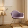 Buy Rocking Chair Modern Fabric Upholstered – Nordic Style - Skandiva  Pastel Purple 61813 in the Europe