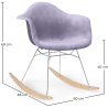 Buy Rocking Chair Modern Fabric Upholstered – Nordic Style - Skandiva  Pastel Purple 61813 - prices