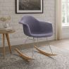 Buy Rocking Chair Modern Fabric Upholstered – Nordic Style - Skandiva  Pastel Purple 61813 in the Europe
