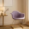 Buy Rocking Chair Modern Fabric Upholstered – Nordic Style - Skandiva  Pastel Purple 61813 with a guarantee