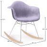 Buy Rocking Chair Modern Fabric Upholstered – Nordic Style - Skandiva  Pastel Purple 61813 - prices