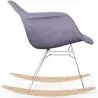 Buy Rocking Chair Modern Fabric Upholstered – Nordic Style - Skandiva  Pastel Purple 61813 home delivery
