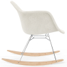 Buy Rocking Chair Bouclé with Arms – Scandinavian Design with Steel and Wood - Skandiva White 61814 home delivery