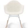 Buy Rocking Chair Bouclé with Arms – Scandinavian Design with Steel and Wood - Skandiva White 61814 - in the EU