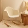 Buy Rocking Chair Bouclé with Arms – Scandinavian Design with Steel and Wood - Skandiva White 61814 in the Europe