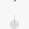 Buy Modern Glass Pendant Lamp - Adjustable Cable - Svalir Silver 61817 - in the EU