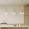 Buy Modern Glass Pendant Lamp - Adjustable Cable - Svalir Silver 61817 home delivery