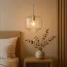 Buy Modern Glass Pendant Lamp - Adjustable Cable - Svalir Silver 61817 home delivery