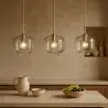 Buy Modern Glass Pendant Lamp - Adjustable Cable - Svalir Silver 61817 - prices