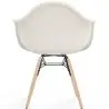 Buy Chair with arms - Upholstered bouclé - Scandinavian - Dining room, office or waiting room - Skandiva White 61819 - in the EU