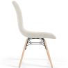 Buy Dining chair Scandinavian upholstered in bouclé – Dining or desk - Lumi White 61820 in the Europe