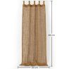 Buy Shade Curtain Awning Coconut Fiber 2.1x1.5M – 100% Natural Shade Sail Beige 61807 - prices