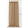 Buy Shade Curtain Awning Coconut Fiber 2.1x1.5M – 100% Natural Shade Sail Beige 61807 - prices