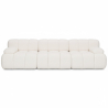 Buy Modular Sofa Upholstered in Bouclé Fabric - 3/4 Seater - Bathy White 61823 - in the EU