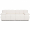 Buy Modular Sofa Upholstered in Bouclé Fabric – 2/3 Seater – Bathy White 61822 - in the EU