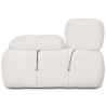 Buy Modular Sofa Upholstered in Bouclé Fabric – 2/3 Seater – Bathy White 61822 home delivery