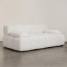 Buy Modular Sofa Upholstered in Bouclé Fabric – 2/3 Seater – Bathy White 61822 at MyFaktory