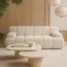 Buy Modular Sofa Upholstered in Bouclé Fabric – 2/3 Seater – Bathy White 61822 - in the EU