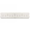 Buy Modular Sofa Chaise Longue Upholstered in Bouclé Fabric - 4/5 seats - Bathy White 61824 - in the EU