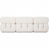 Buy Modular Sofa Chaise Longue Upholstered in Bouclé Fabric - 3/4 seater - Bathy White 61825 with a guarantee