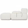 Buy Modular Sofa Chaise Longue Upholstered in Bouclé Fabric - 3/4 seater - Bathy White 61825 home delivery