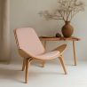 Buy Designer Armchair - Scandinavian Armchair - Fabric Upholstery - Peach - Luna Peach 61830 - prices
