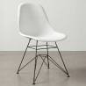 Buy Dining Chair with Metal Legs – Modern Design – Brielle  White 61833 in the Europe