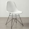 Buy Dining Chair with Metal Legs – Modern Design – Brielle  White 61833 in the Europe