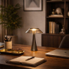 Buy Table Lamp Rechargeable USB Touch LED – Dimmable, 3 Light Tones – Modern and Minimalist Design – Lazyr Grey 60103 - prices