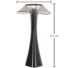 Buy Table Lamp Rechargeable USB Touch LED – Dimmable, 3 Light Tones – Modern and Minimalist Design – Lazyr Grey 60103 home delivery