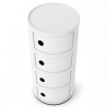 Buy Plastic Storage Chest - 4 Drawers - Modern Glossy Organizer - New Bili 4 White 61845 in the Europe