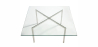 Buy City Coffee Table - Square - 12mm Glass  Steel 13307 - prices