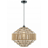 Buy Pendant Light - Natural Rope and Black Metal Frame - Nasuh Natural 61876 - prices