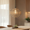 Buy Pendant Light - Natural Rope and Black Metal Frame - Nasuh Natural 61876 in the Europe