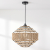 Buy Pendant Light - Natural Rope and Black Metal Frame - Nasuh Natural 61876 at MyFaktory