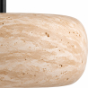 Buy Ceiling light pendant - Wood & travertine - Leonore Beige 61881 - in the EU