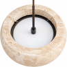 Buy Ceiling light pendant - Wood & travertine - Leonore Beige 61881 with a guarantee