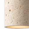 Buy Ceiling light pendant wood & travertine - Eloisa Beige 61882 - prices