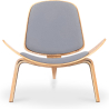 Buy Designer armchair - Scandinavian armchair - Fabric upholstery - Luna Light grey 16773 - in the EU