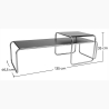 Buy Lazo Coffee Table - Wood and Steel  Black 13310 home delivery