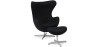 Buy Bold Chair with Ottoman - Fabric Black 13657 home delivery