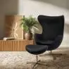 Buy Bold Chair with Ottoman - Fabric Black 13657 - prices