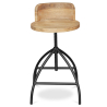 Buy Onawa vintage industrial style stool Natural wood 58481 at MyFaktory